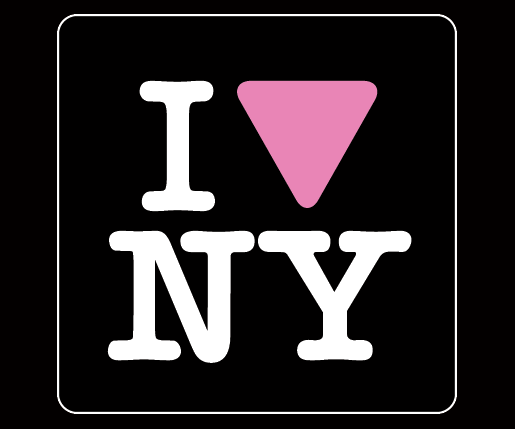 I Gay New York<br/>
	Offset sticker, edition of 20,000. 2.5" x 2.5", 2007. <br/>
	Designed with Karl X, these stickers were distributed at<br/>
	the 2007 New York City gay pride parade <br/>
	as part of our five-year public art project. <br/>
	This design was a thirty-second-year anniversary tribute <br/>
	to Milton Glaser’s “I Love New York” logo.